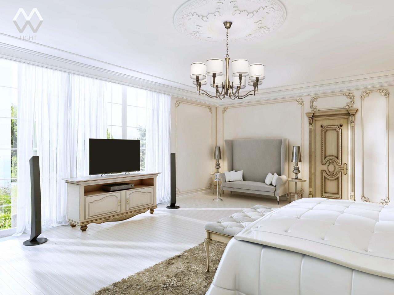 Подвесная люстра MW-Light Конрад 4 667010808 MW-LIGHT ДИЗАЙНЕРСКИЕ, КОНРАД 186195 Белый  - Вид №1