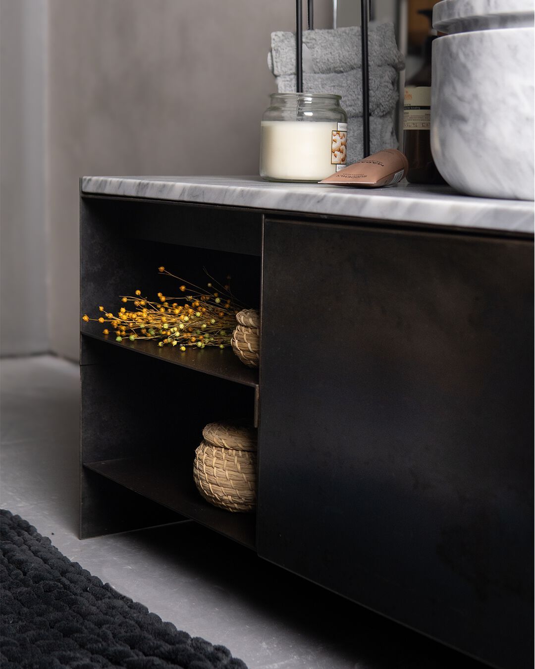 Круглая раковина из серого мрамора Maami Home EME ARCH-00099620 - Вид №4