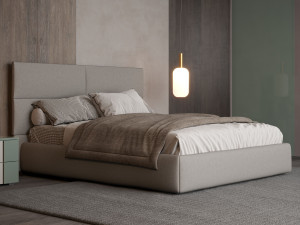 Двуспальная кровать для хранения ткани