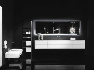 RIFRA Подвесной шкафчик для ванной, матовый белый лак K.one