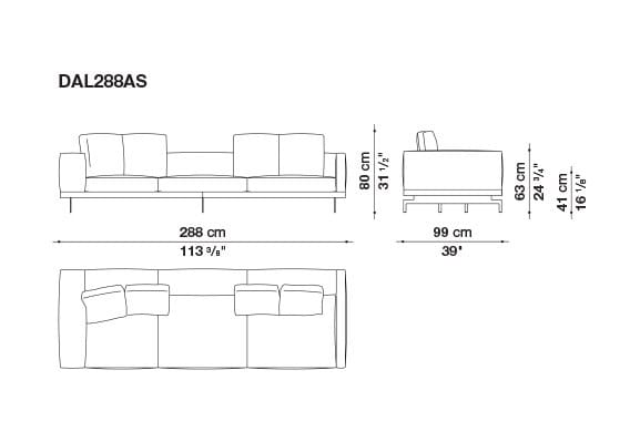 Кожаный диван B&B Italia док ARCH-00130675 - Вид №160