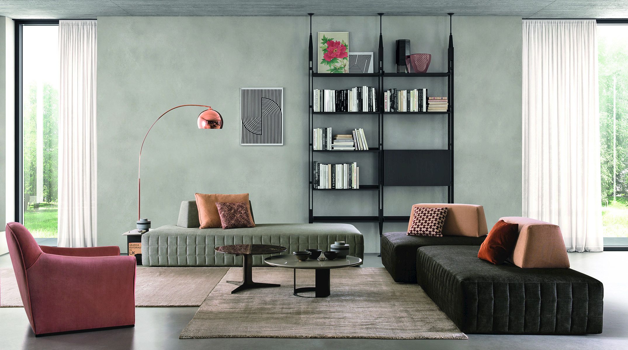 Угловой диван с журнальной стойкой BODEMA SHANGHAI ARCH-00143450 - Вид №4