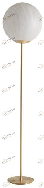 SLIDE Торшер из латуни и полиэтилена с эффектом мрамора Mineral sun-id-1401819