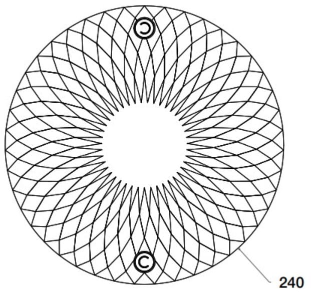 Круглый ковер из ткани с рисунком CPRN HOMOOD Blue Moon ARCH-00063439 - Вид №4