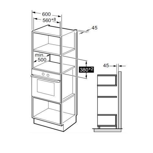 8197727 Встраиваемая микроволновая печь Akpo MEA 82008 MEP02 белый STDN-0147037 - Вид №10