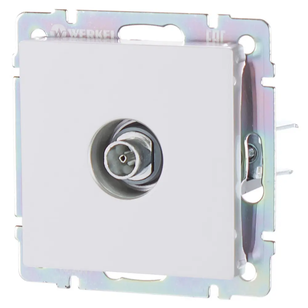 ТВ-розетка оконечная WERKEL для скрытого монтажа, серебристая 17782299 Встраиваемые механизмы STLM-0008620 - Вид №2