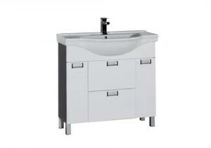 Тумба с раковиной Aquanet Сити 90 венге