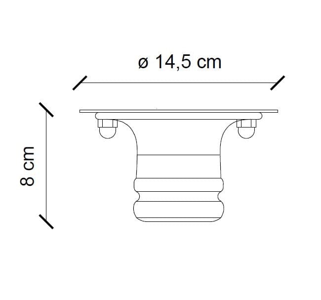 Керамическая потолочная лампа FERROLUCE трубы ARCH-00130354 - Вид №2