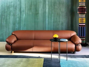 Tacchini 3-х местный кожаный диван Sesann