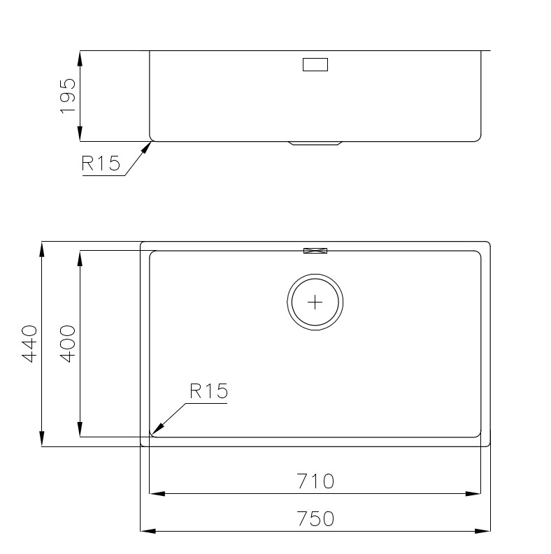 2157080 Мойка KE - R15 Vintage 2157080 Fosterspa  - Вид №1