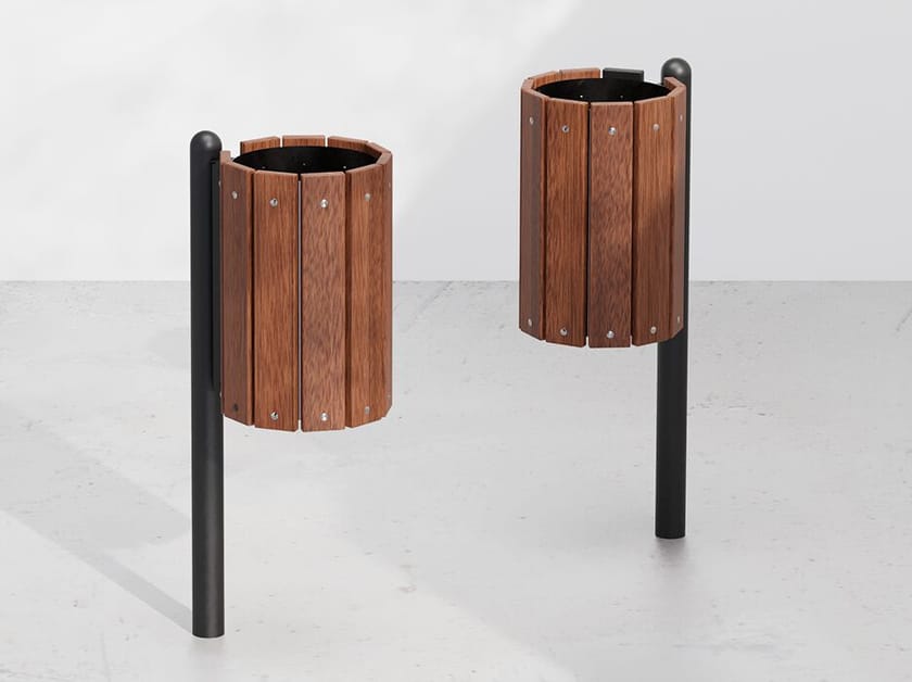 Открытый деревянный подземный держатель для мусора DIMCAR ARCH-00081409