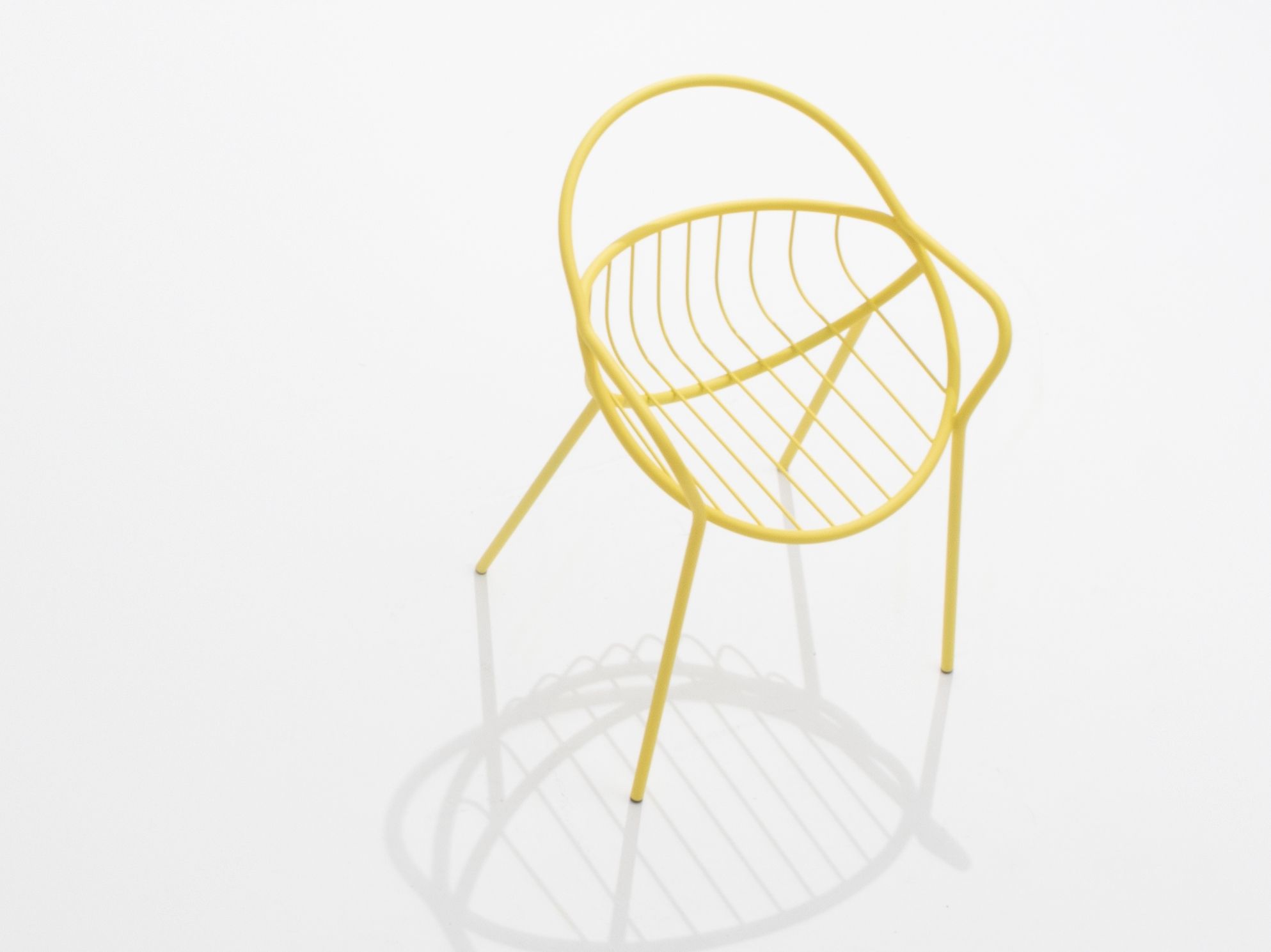 Стальной стул с порошковым покрытием с открытой спинкой Garda Furniture пузырь ARCH-00012461 - Вид №2