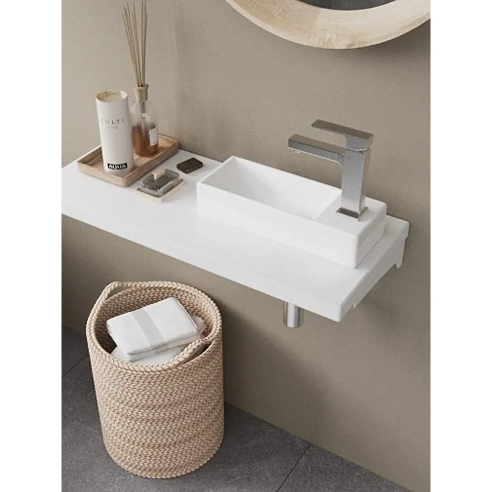 Мини-раковина Slim Mini P38 накладная на столешницу 38x14.5 см 89316163 STLM-2045233 Santreyd - Вид №2