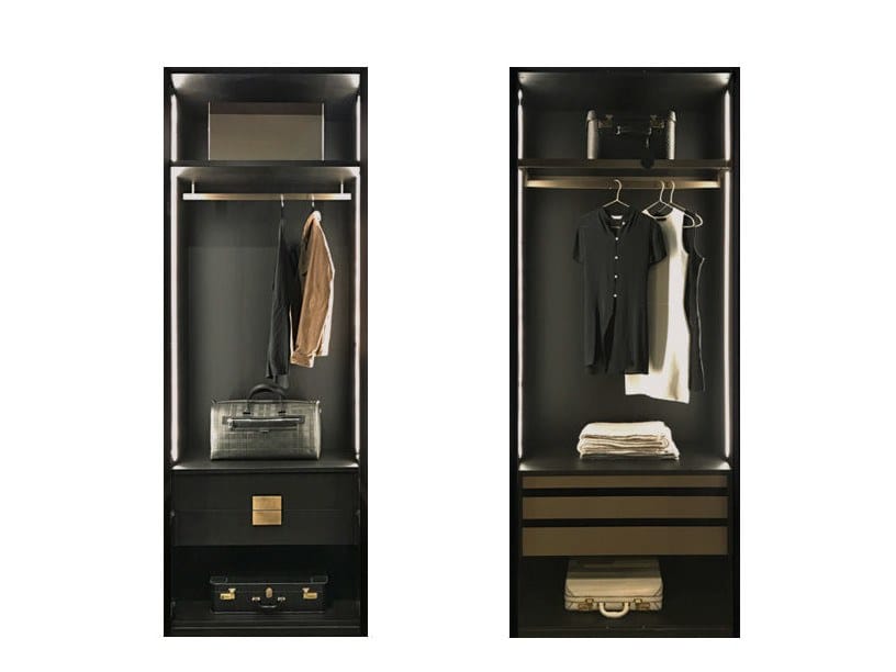 Деревянный секционный шкаф с зеркалом Shake Hege ARCH-00028115 - Вид №1