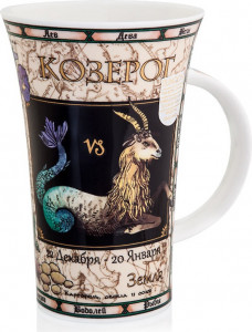 10584194 Dunoon Кружка Dunoon "Козерог.Гленко" 500мл Фарфор костяной