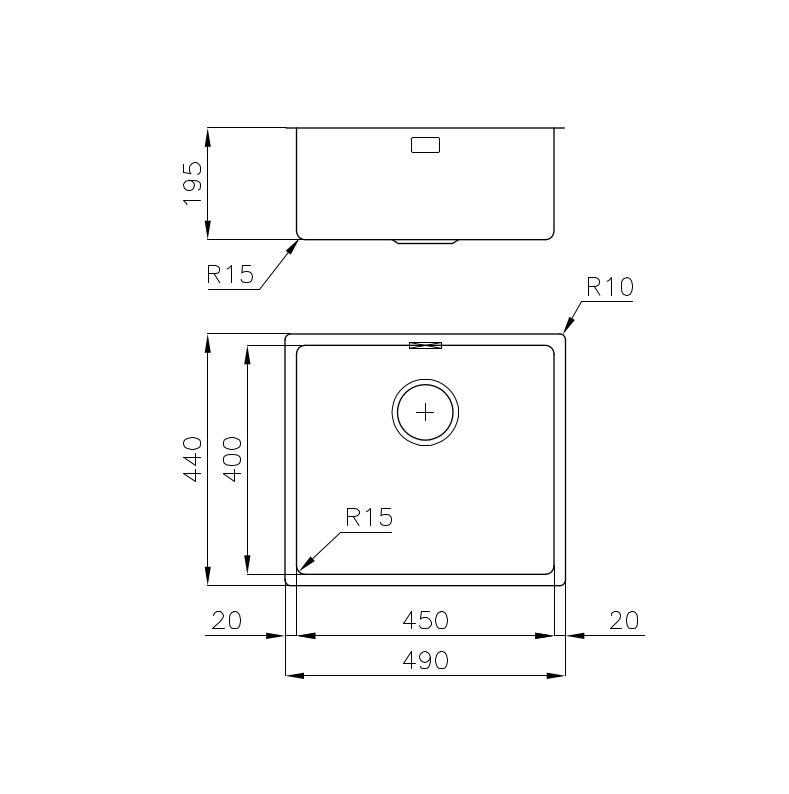 2154050 Мойка KE Filotop 2154050 Fosterspa  - Вид №1