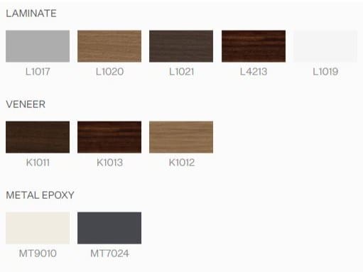 Квадратный журнальный столик из ламината и металлического основания Ersa Kilig ARCH-00151113 - Вид №2