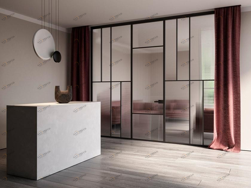 ALBED Подвижная стена из алюминия и стекла Celine sun-id-1383887