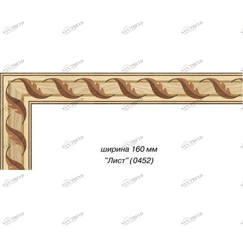 Художественный паркет Da Vinci Паркетный Бордюр 26-062 Орех Европейский (Грецкий) Селект (Гладкая) х мм 26011062