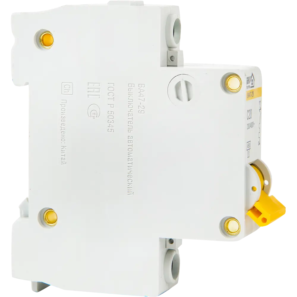 Автоматический выключатель IEK Home ВА47-29 для надежной защиты электросети 18072281 STLM-0009393 - Вид №3