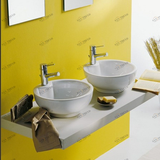 8003 Накладная раковина на столешницу  овальная Scarabeo Ceramiche 
