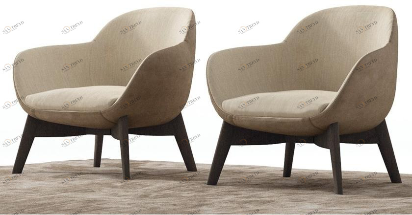 NICOLINE Кресло из ткани с подлокотниками sun-id-1500774