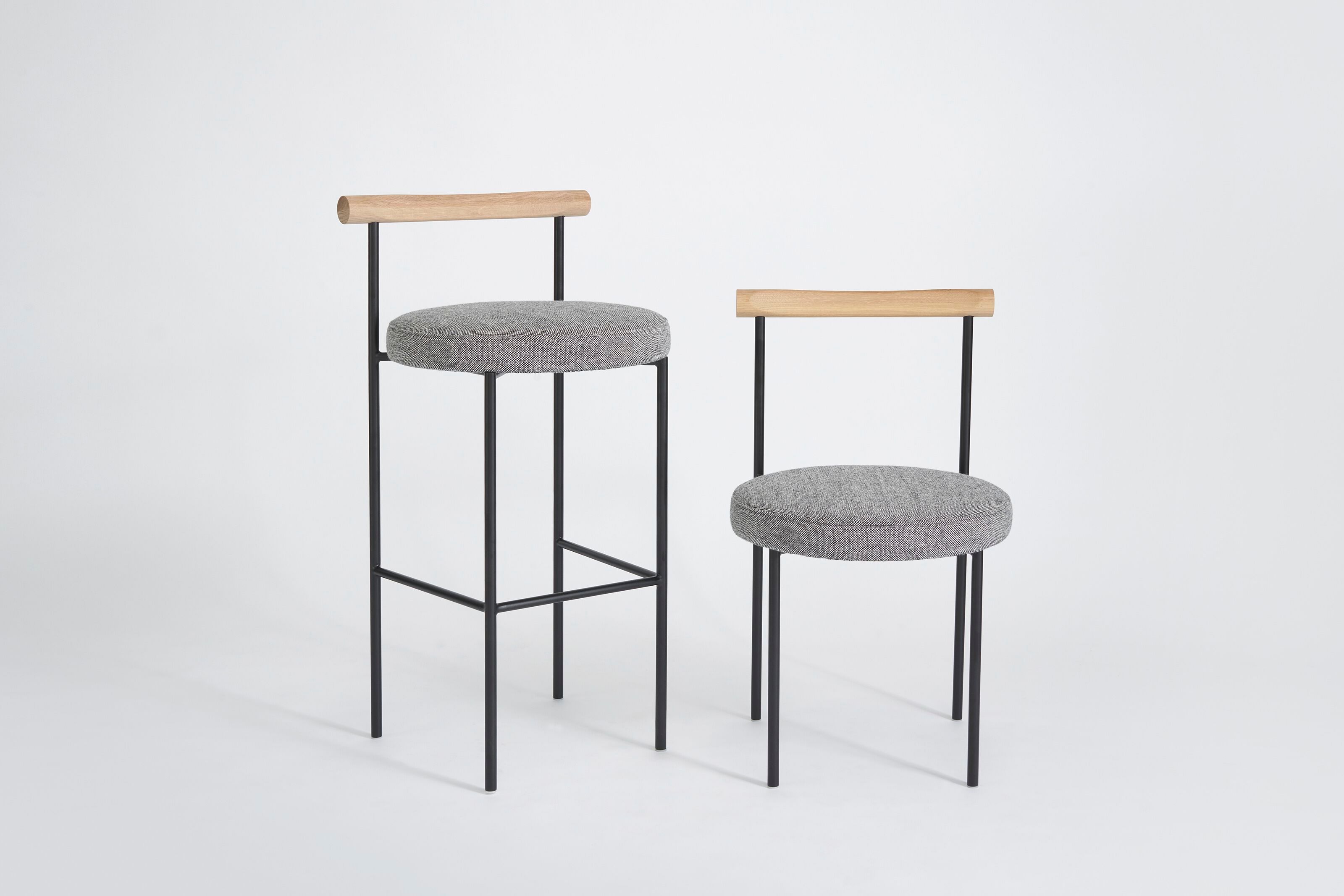 Высокий тканевый барный стул с мягким сиденьем Phase Design Inside Scoop ARCH-00031695 - Вид №10