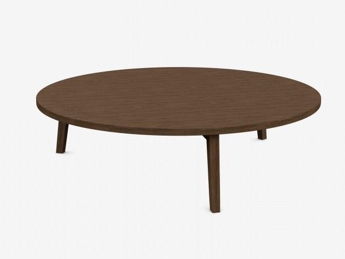 Gervasoni Низкий круглый деревянный журнальный столик Gray sun-id-1424264 - Вид №2