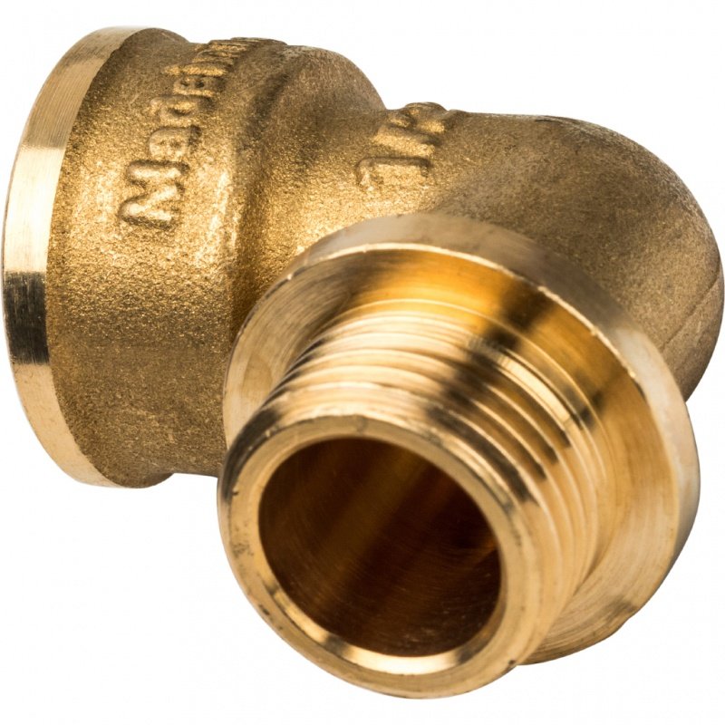 Угольник ВН с упором 1/2" латунь STOUT SFT0015000012 - Вид №1