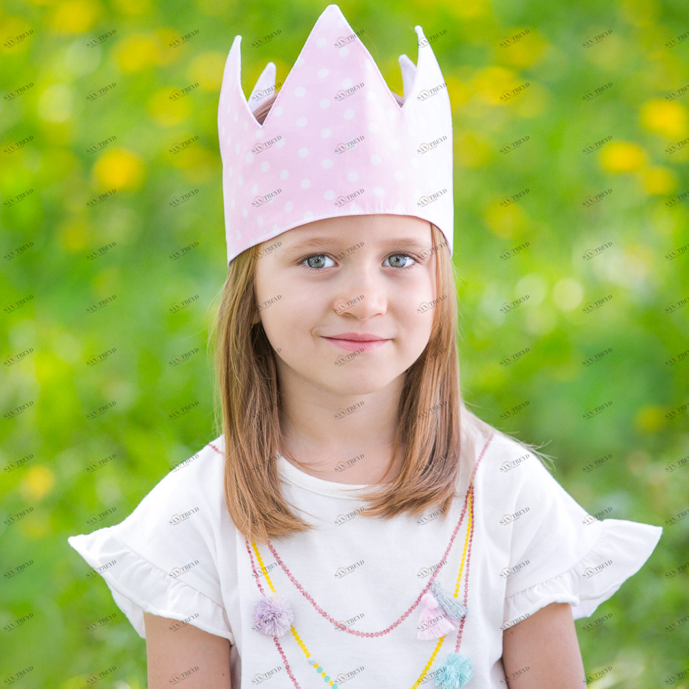 Детская корона Polka Pink VAMVIGVAM  281512 Розовый Santreyd 