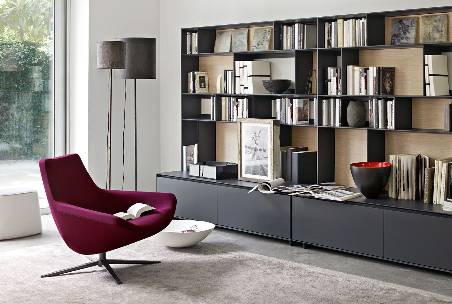 Тканевое вращающееся кресло B&B Italia ARCH-00139374 - Вид №3