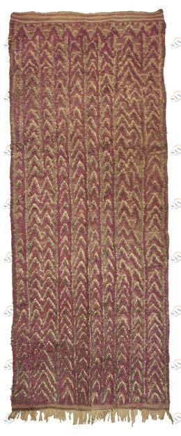 AFOLKI Прямоугольный шерстяной коврик с длинным ворсом и узором Talsent Taa1235be