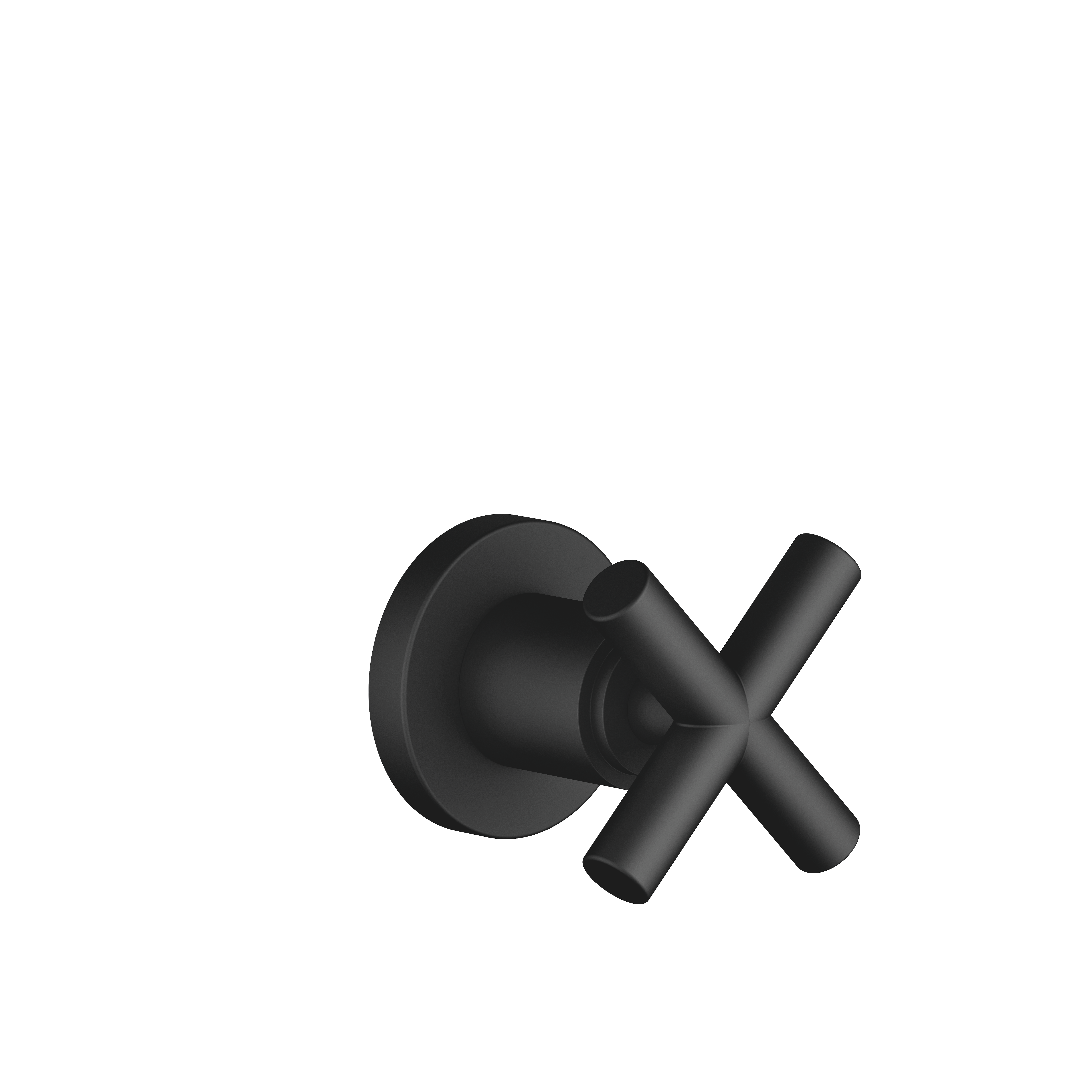 Настенный клапан TARA с закрытием по часовой стрелке 1/2" - матовый черный DornBracht 36607892-33