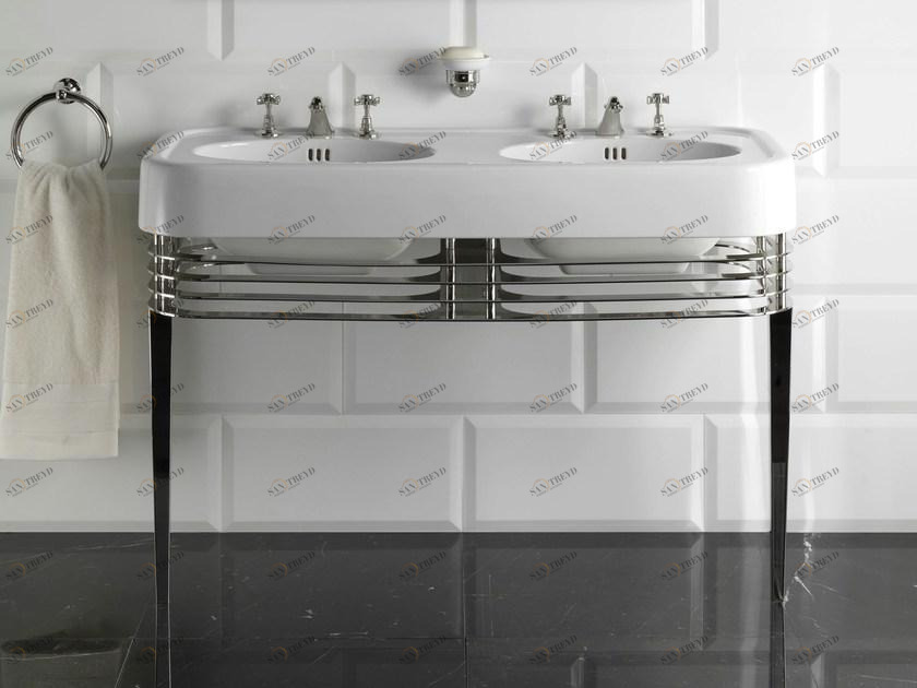 Devon&Devon Двойная керамическая консольная мойка Blues sun-id-1364384