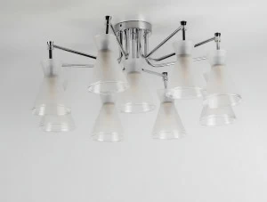 Потолочная люстра Rivoli Sospiro 3028-309 RIVOLI ДИЗАЙНЕРСКИЕ, SOSPIRO 336936 Хром;белый
