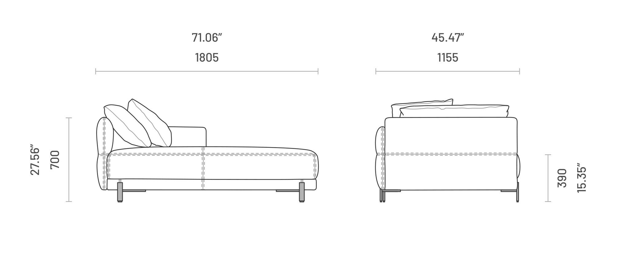 Кожаный Dormeuse Domkapa Matthew ARCH-00082462 - Вид №6