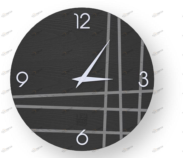 LIGNIS® Настенные часы из инкрустированного дерева Dolcevita lines 10.028 / 10.106