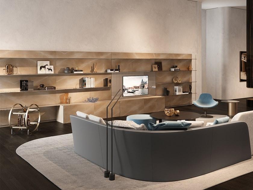 Reflex Модульная стеклянная перегородка для хранения с подставкой под телевизор sun-id-1472617 - Вид №1