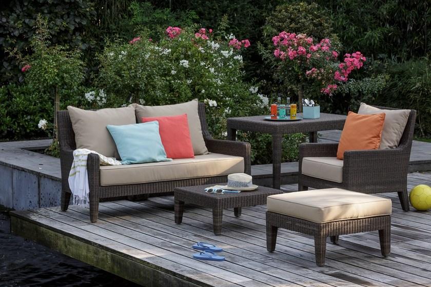 Kok Maison Прямоугольный садовый пуф из полиэтилена Résine fine sun-id-1393518 - Вид №3