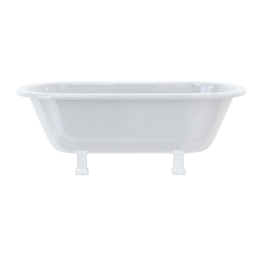 Burlington Двухсторонняя ванна Windsor 170 см со стандартными ножками с традиционными ножками в черном цвете E3 E11 BLA  - Вид №7