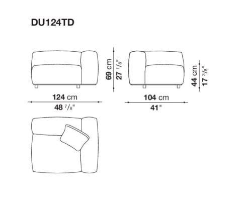 Модульный тканевый диван B&B Italia Dambo ARCH-00043318 - Вид №5