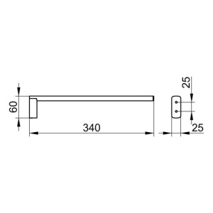 91260079 Полотенцедержатель 11522010000 Edition 400 STLM-0525452 KEUCO