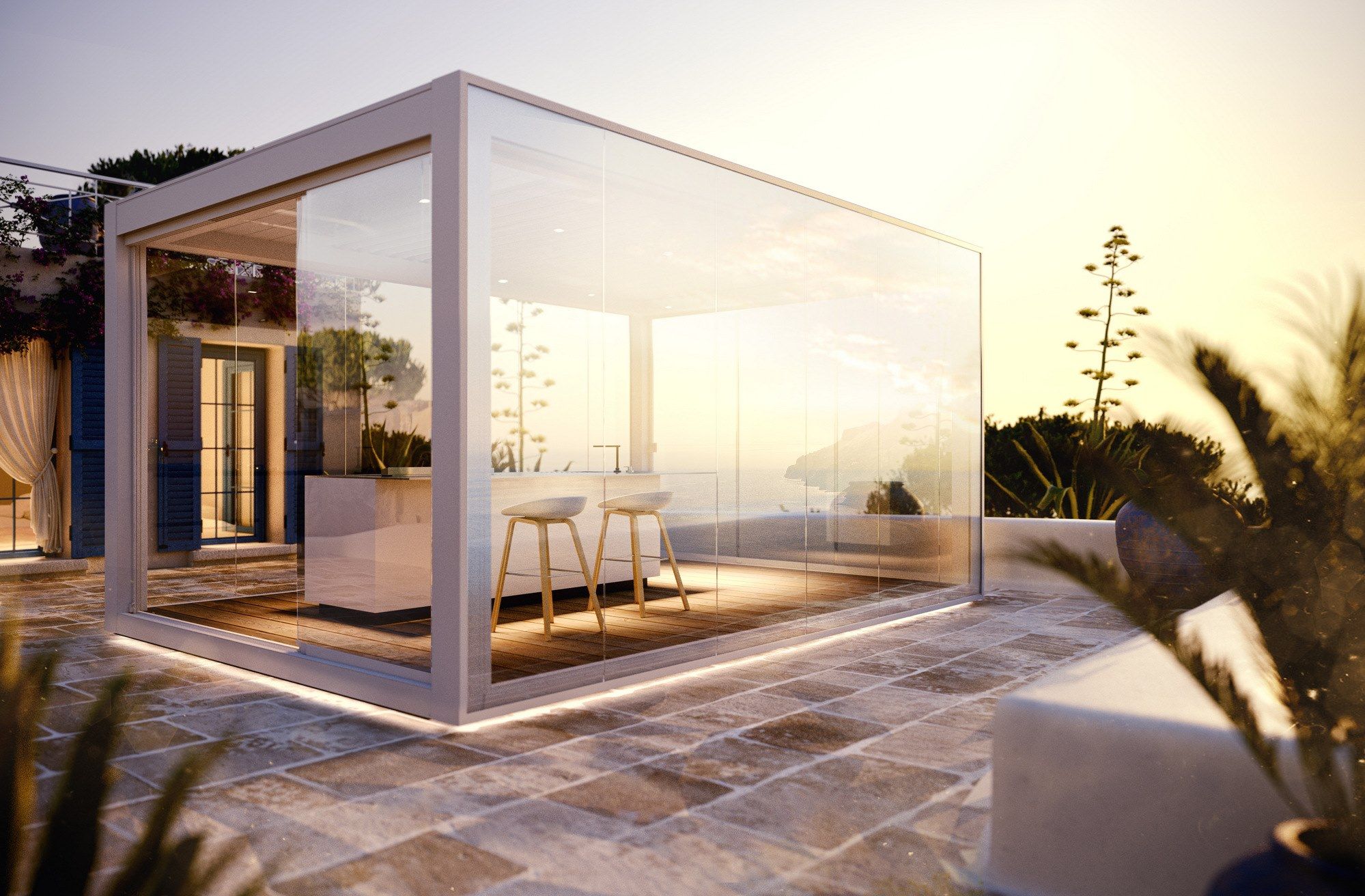 Алюминиевая напольная подставка для пергол Pratic SET ARCH-00021060 - Вид №3