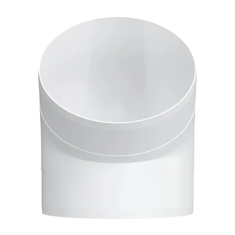 Колено круглое Fonet D125 мм 45 градусов пластик STLM-2019075 - Вид №3