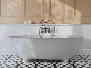 Devon&Devon Овальная ванна tec plus белого цвета на ножках