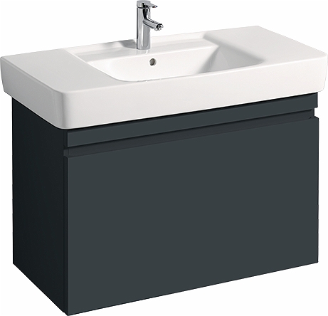 44758 IFO Renova Плоская тумба для умывальника с ящиком и внутренним ящиком, W = 480 мм, W1 = 550 мм, T = 400 мм, вяз, пленка  - Вид №9