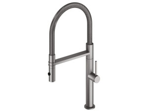 Однорычажный смеситель для кухни из нержавеющей стали со съемным ручным душем