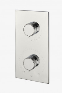 BTH34A Встроенная термостатическая трима и регулятор объема Bond Tandem Series с ручками с гильошированными линиями Waterworks