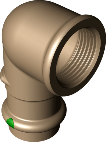 314 385 Модель 2214.2 Трубопроводные системы  Profipress  Переходники/​переходные угольники Santreyd  - Вид №2