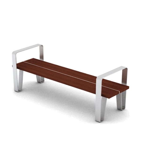 Стальная и деревянная скамья без спинки LAB23 COURT ARCH-00068054 - Вид №15